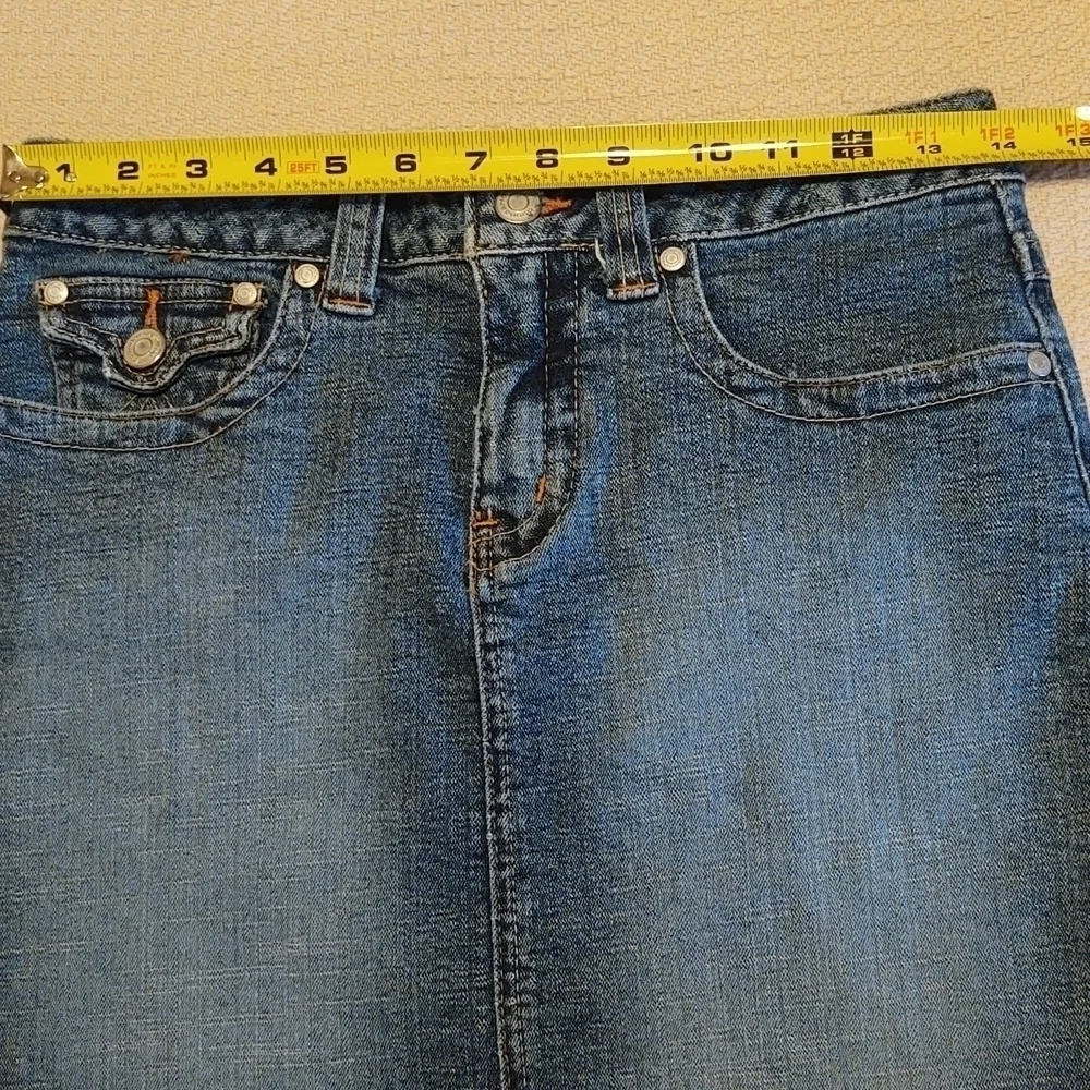 No Boundaries Junior's Stretch Denim Mini Skirt